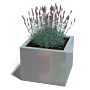 Bac à plantes en acier galvanisé Miami 500x500