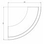 Paroi de soutènement en acier thermolaqué courbe extérieure 500x500mm (hauteur 300mm)