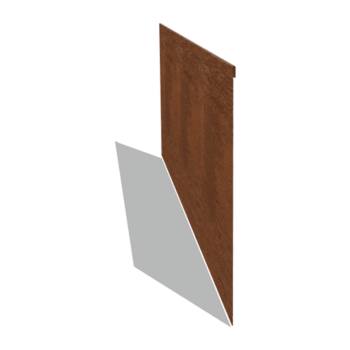Bordure en acier corten à bord aplati 45 cm (longueur 150 cm)