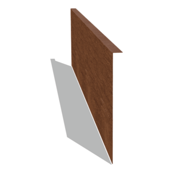Bordure en acier corten à bord replié 34 cm (longueur 150 cm)