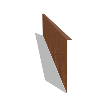 Bordure en acier corten à bord replié 34 cm (longueur 240 cm)