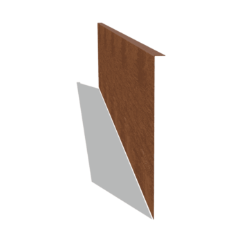 Bordure en acier corten à bord replié 45 cm (longueur 240 cm)
