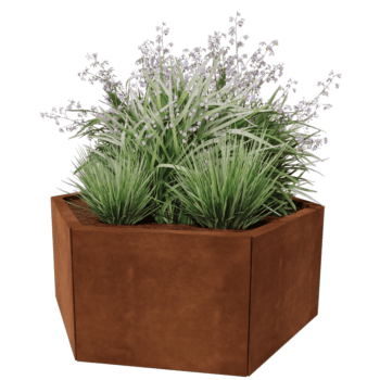 Bac à plantes en acier corten Denver 50