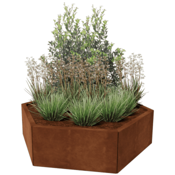 Bac à plantes en acier corten Denver 60