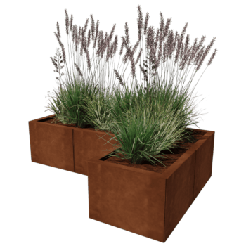 Bac à plantes en acier corten Kansas 40