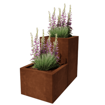 Bac à plantes en acier corten Miami special II 40