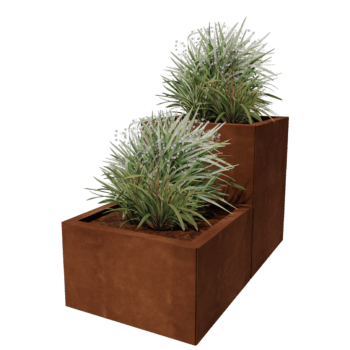 Bac à plantes en acier corten Miami special II 50