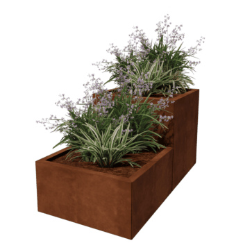 Bac à plantes en acier corten Miami special II 60