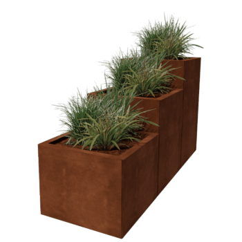 Bac à plantes en acier corten Miami special III 50