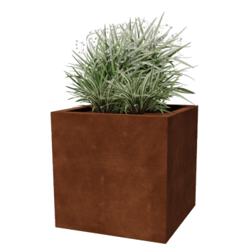 Bac à plantes soudée en acier corten Montana 60 x 60 x 60 cm