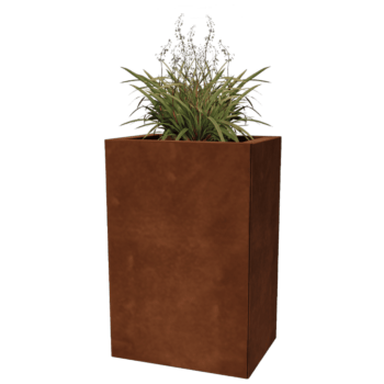 Bac à plantes en acier corten Texas 30 x 40 cm