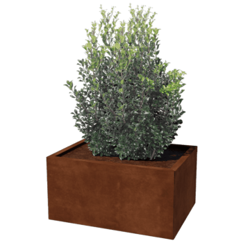 Bac à plantes en acier corten Texas 60 x 80 cm