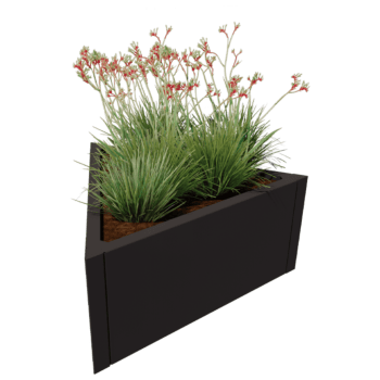 Bac à plantes en acier thermolaqué Alaska équilatéral 80 cm