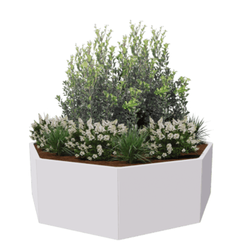 Jardinière en acier peint par poudrage Chicago 80