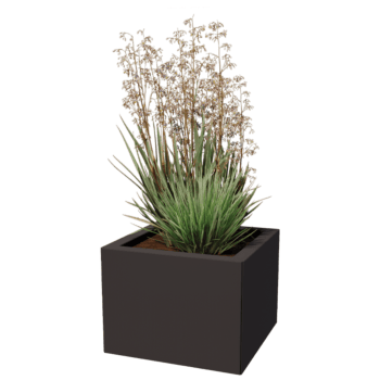 Bac à plantes en acier thermolaqué Miami 40 x 40 cm