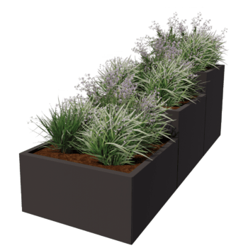 Bac à plantes en acier thermolaqué Miami special III 80