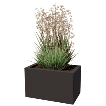 Bac à plantes en acier thermolaqué Texas 30 x 50 cm