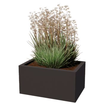 Bac à plantes en acier thermolaqué Texas 40 x 60 cm