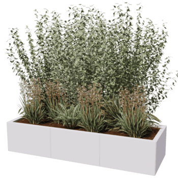 Bac à plantes en acier thermolaqué Texas xxl 150 x 50 cm