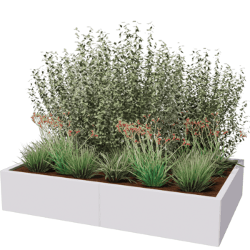 Jardinière en acier thermolaqué Texas xxl 160 x 100 cm
