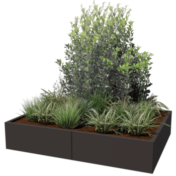 Jardinière en acier thermolaqué Texas xxl 160 x 120 cm