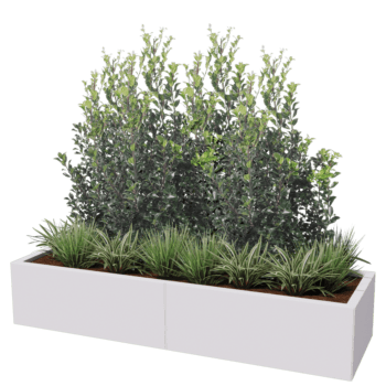 Jardinière en acier thermolaqué Texas xxl 160 x 50 cm