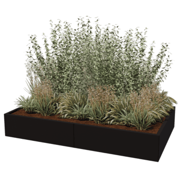 Jardinière en acier thermolaqué Texas xxl 200 x 120 cm