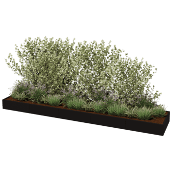 Jardinière en acier thermolaqué Texas xxl 500 x 100 cm