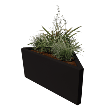 Bac à plantes en acier thermolaqué Alaska isocèle 84 cm