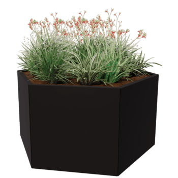 Jardinière en acier peint par poudrage Denver 70