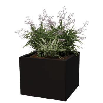 Bac à plantes en acier thermolaqué Miami 50 x 50 cm