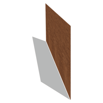Bordure en acier corten lisse 37,5 cm (longueur 150 cm)