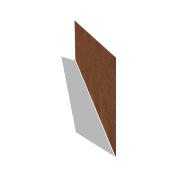 Bordure en acier corten lisse 37,5 cm (longueur 240 cm)