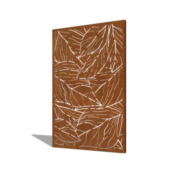 Panneau en acier corten feuilles 120 x 6 x 190 cm