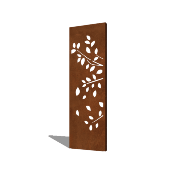 Panneau en acier corten arbre partie 1 60 x 6 x 190 cm