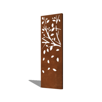 Panneau en acier corten arbre partie 3 60 x 6 x 190 cm