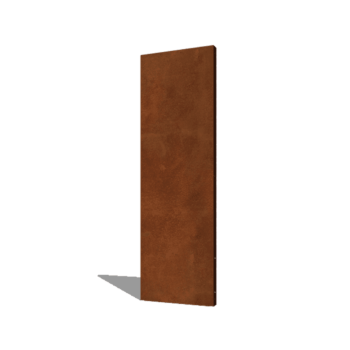 Panneau de base en acier corten 60 x 6 x 190 cm