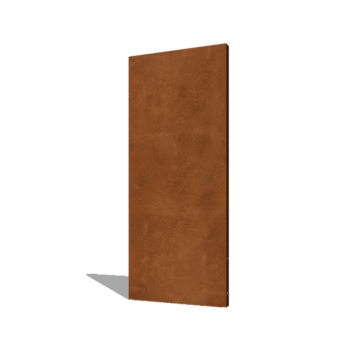 Panneau de base en acier corten 80 x 6 x 190 cm