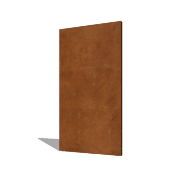Panneau de base en acier corten 100 x 6 x 190 cm