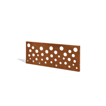 Clôture en acier corten H Panneau B 120 x 47,5 cm