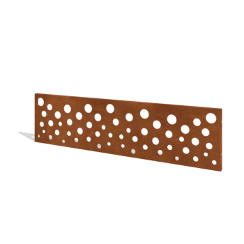 Clôture en acier corten H Panneau B 180 x 47,5 cm