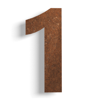 Maison en acier corten numéro 1 - 30 cm
