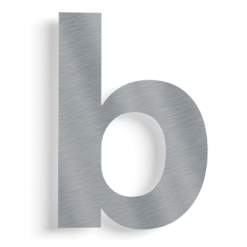 Numéro de maison en acier inoxydable b – 43,1 cm