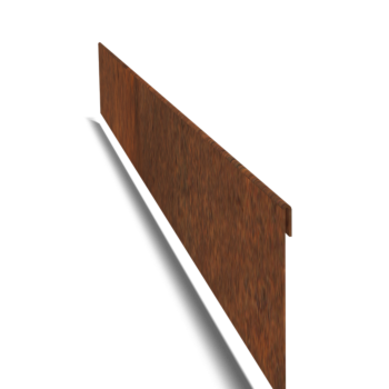 Bordure en acier corten à bord aplati 13 cm (longueur 150 cm)