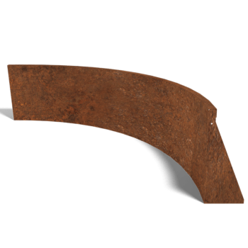 Paroi de soutènement en acier corten courbe intérieure 150 x 150 cm (hauteur 50 cm)