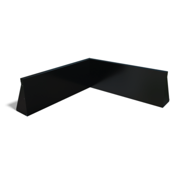 Paroi de soutènement en acier thermolaqué angle intérieur 100 x 100 cm (hauteur 30 cm)