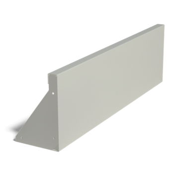 Mur de soutènement en acier peint par poudrage droit de 100 cm (hauteur 30 cm)