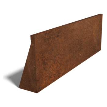 Paroi de soutènement en acier corten droite 150 cm (hauteur 50 cm)