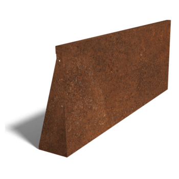 Mur de soutènement en acier corten droit 150 cm (hauteur 60 cm)