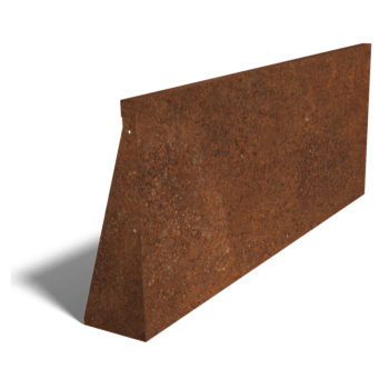 Paroi de soutènement en acier corten droite 150 cm (hauteur 60 cm)